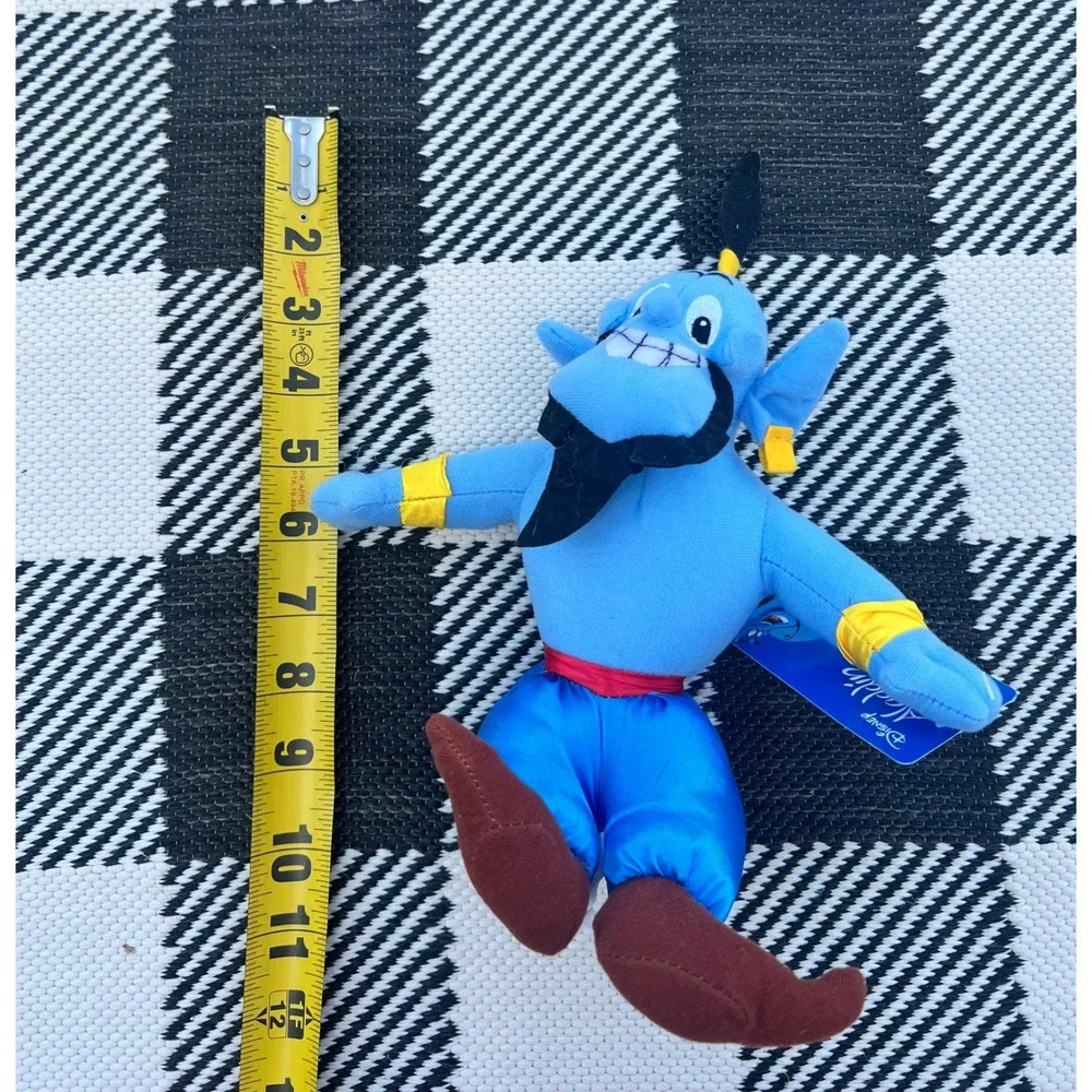 Disney Aladdin Genie Plush Stuffed Toy Blue Toy Factory NWT 10 inch